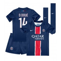 Echipament fotbal Paris Saint-Germain Desire Doue #14 Tricou Acasa 2024-25 pentru copii maneca scurta (+ Pantaloni scurti)